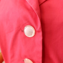 Charger l'image dans la galerie, 1950s 1960s - Adorable French Popeline Alsace Pink Dress - W26 (66cm)