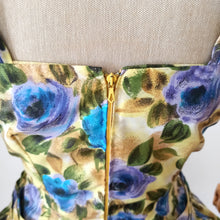 Charger l'image dans la galerie, 1950s 1960s - Spectacular Roseprint Dress - W28 (72cm)