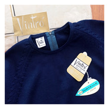 Charger l'image dans la galerie, 1950s 1960s - VINTRÓ, Barcelona - Deadstock Lilac Navy Blue Sweater