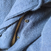 Load image into Gallery viewer, 1940s - Superb Navy Blue Wool Dress - AS IS - W29 (74cm)