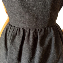Charger l'image dans la galerie, 1950s 1960s - LESUR, Paris - Adorable Black Soft Wool Dress - W29 (74cm)