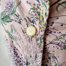 Cargar imagen en el visor de la galería, 1940s 1950s - Adorable Pink Floral Cotton Blouse - W30 (76cm)