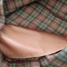 Load image into Gallery viewer, 1960s - Gorgeous Autumnal Colors Plaid Wool Dress - W26 (66cm)