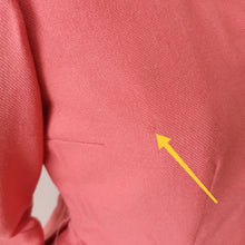 Cargar imagen en el visor de la galería, 1940s 1950s - Adorable Padded Shoulders Pink Wool Dress - W27 (68.5cm)