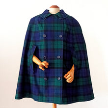 Load image into Gallery viewer, 1960s - MOFFAT WEAVERS, Scotland - Fabulous Tartan Wool Cape