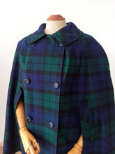 Load image into Gallery viewer, 1960s - MOFFAT WEAVERS, Scotland - Fabulous Tartan Wool Cape