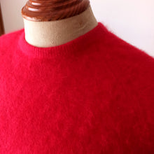 Charger l'image dans la galerie, 1950s 1960s - BARANY, Italy - Warm Red Angora Wool Sweater