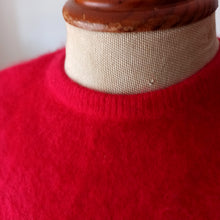 Charger l'image dans la galerie, 1950s 1960s - BARANY, Italy - Warm Red Angora Wool Sweater