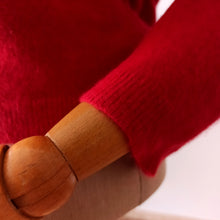 Charger l'image dans la galerie, 1950s 1960s - BARANY, Italy - Warm Red Angora Wool Sweater