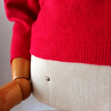 Charger l'image dans la galerie, 1950s 1960s - BARANY, Italy - Warm Red Angora Wool Sweater