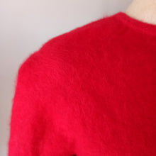 Charger l'image dans la galerie, 1950s 1960s - BARANY, Italy - Warm Red Angora Wool Sweater