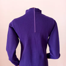 Load image into Gallery viewer, 1960s - TRICOT DIANE, France - Deadstock Stunning Purple Dress - W33 (84cm)