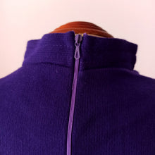 Load image into Gallery viewer, 1960s - TRICOT DIANE, France - Deadstock Stunning Purple Dress - W33 (84cm)