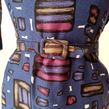 Charger l'image dans la galerie, 1950s 1960s - Fabulous 2 Looks In 1 Abstract Dress - W29 (74cm)