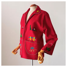Cargar imagen en el visor de la galería, 1940s 1950s - BY MIKES MGF, MEXICO - Fabulous Souvenir Wool Jacket