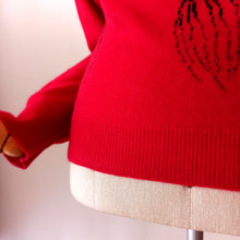 Charger l'image dans la galerie, 1950s - PRINGLE, Scotland - Stunning Red Cashmere Sweater