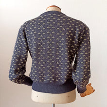 Charger l'image dans la galerie, 1950s 1960s - Adorable Deers Grey Winter Sweater - W30/38 (76/96cm)