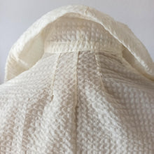 Cargar imagen en el visor de la galería, 1940s - Spectacular White Seersucker Balloon Sleeves Blouse - W37 (94cm)