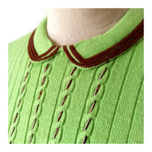 Charger l'image dans la galerie, 1960s - Delicious Apple Green Wool Knit Dress - W32 (82cm)