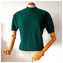 Charger l'image dans la galerie, 1950s - PRINGLE, Scotland - Glorious Forest Green Cashmere Jumper