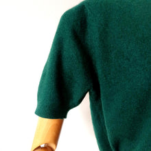 Charger l'image dans la galerie, 1950s - PRINGLE, Scotland - Glorious Forest Green Cashmere Jumper
