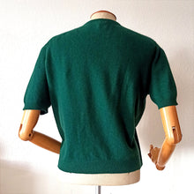 Charger l'image dans la galerie, 1950s - PRINGLE, Scotland - Glorious Forest Green Cashmere Jumper