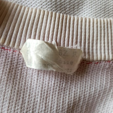 Charger l'image dans la galerie, 1950s - TRICOTE BZ. F, France - Cute Pink White Cotton Top - W34 (86cm)