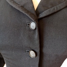 Cargar imagen en el visor de la galería, 1940s - JULIA'S by ROTH-LE-COVER, USA - New Look Black Wool Jacket - W25 (64cm)