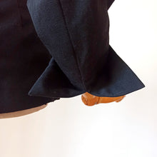 Cargar imagen en el visor de la galería, 1940s - JULIA'S by ROTH-LE-COVER, USA - New Look Black Wool Jacket - W25 (64cm)