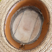 Cargar imagen en el visor de la galería, 1910s 1920s - ABATI - Exquisite Pressed Straw Men Boater Hat