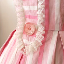 Charger l'image dans la galerie, 1950s 1960s - Adorable Pink Stripes Cotton Dress - W28 (72cm)