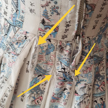 Laden Sie das Bild in den Galerie-Viewer, 1950s 1960s - Cute Japanese Print Cotton Dress - W30 (76cm)