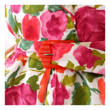 Charger l'image dans la galerie, 1950s 1960s - Stunning Abstract Floral Cotton Dress - W31.5 (80cm)