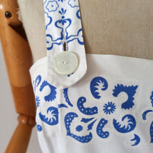 Charger l'image dans la galerie, 1950s - Gorgeous Straps Buttons Cotton Dress - W27.5 (70cm)