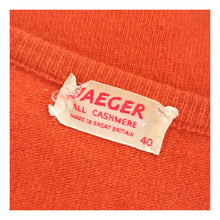 Charger l'image dans la galerie, 1950s 1960s - JAEGER, UK - Tile Color Pure Cashmere Jumper - Sz. 40