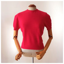 Charger l'image dans la galerie, 1950s - JAEGER, UK - Sweet Pink Pure Cashmere Jumper - Sz. 36