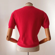 Charger l'image dans la galerie, 1950s - JAEGER, UK - Sweet Pink Pure Cashmere Jumper - Sz. 36
