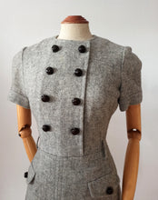Load image into Gallery viewer, 1960s - NINA MOLTE, Berlin - Gorgeous Grey Wool Dress - W28.5 (72cm)
