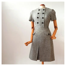 Load image into Gallery viewer, 1960s - NINA MOLTE, Berlin - Gorgeous Grey Wool Dress - W28.5 (72cm)