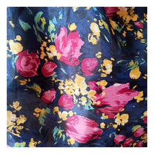 Charger l'image dans la galerie, 1950s - Stunning Floral Satin Dress - W33 (84cm)