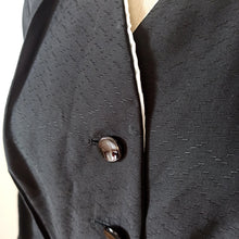Carica l'immagine nel visualizzatore di Gallery, 1940s - Superb German Black Textured Gab Rayon Dress - W33 (84cm)