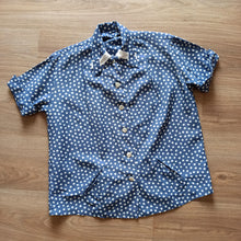 Charger l'image dans la galerie, 1950s - Adorable Sage Blue Rayon Blouse Jacket