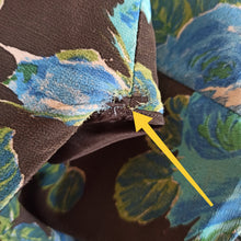 Charger l'image dans la galerie, 1950s 1960s - Stunning Roseprint Organza Dress - W25 (64cm)