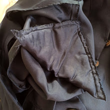 Carica l'immagine nel visualizzatore di Gallery, 1940s - Elegant Midnight Blue Satin Silk Dress - W28.5 (72cm)