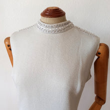 Load image into Gallery viewer, 1960s - Fabulous Silver Lurex Beaded Dress - W32 (82cm)