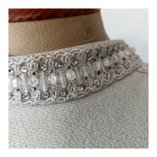 Load image into Gallery viewer, 1960s - Fabulous Silver Lurex Beaded Dress - W32 (82cm)