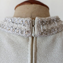 Load image into Gallery viewer, 1960s - Fabulous Silver Lurex Beaded Dress - W32 (82cm)