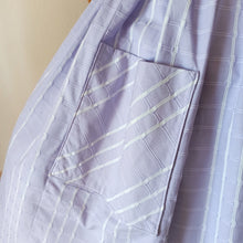 Charger l'image dans la galerie, 1950s 1960s - Adorable Lilac Textured Cotton Dress - W27.5 (70cm)