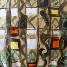 Charger l'image dans la galerie, 1950s - Stunning French Abstract Print Dress - W25 (62cm)