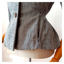 Cargar imagen en el visor de la galería, 1940s - Outstanding Atomic Fleck New Look Jacket - W28.5 (72cm)
